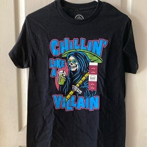 New Chillin’ Like a Villain Grim Reaper Tee